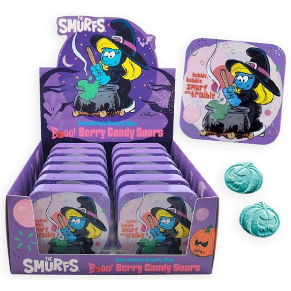 Smurf Boo Berry Candy Sour Tin * 12