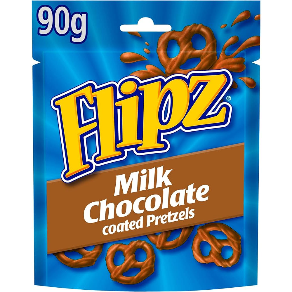 Flipz Milk Chocolate Pretzels 90g * 6