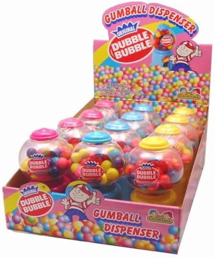 Kidsmania Dubble Bubble Gumball Dispenser 40g * 12