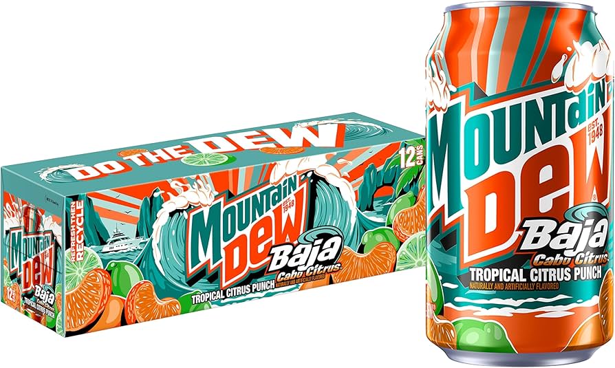 Mountain Dew Baja Citrus 355ML*12