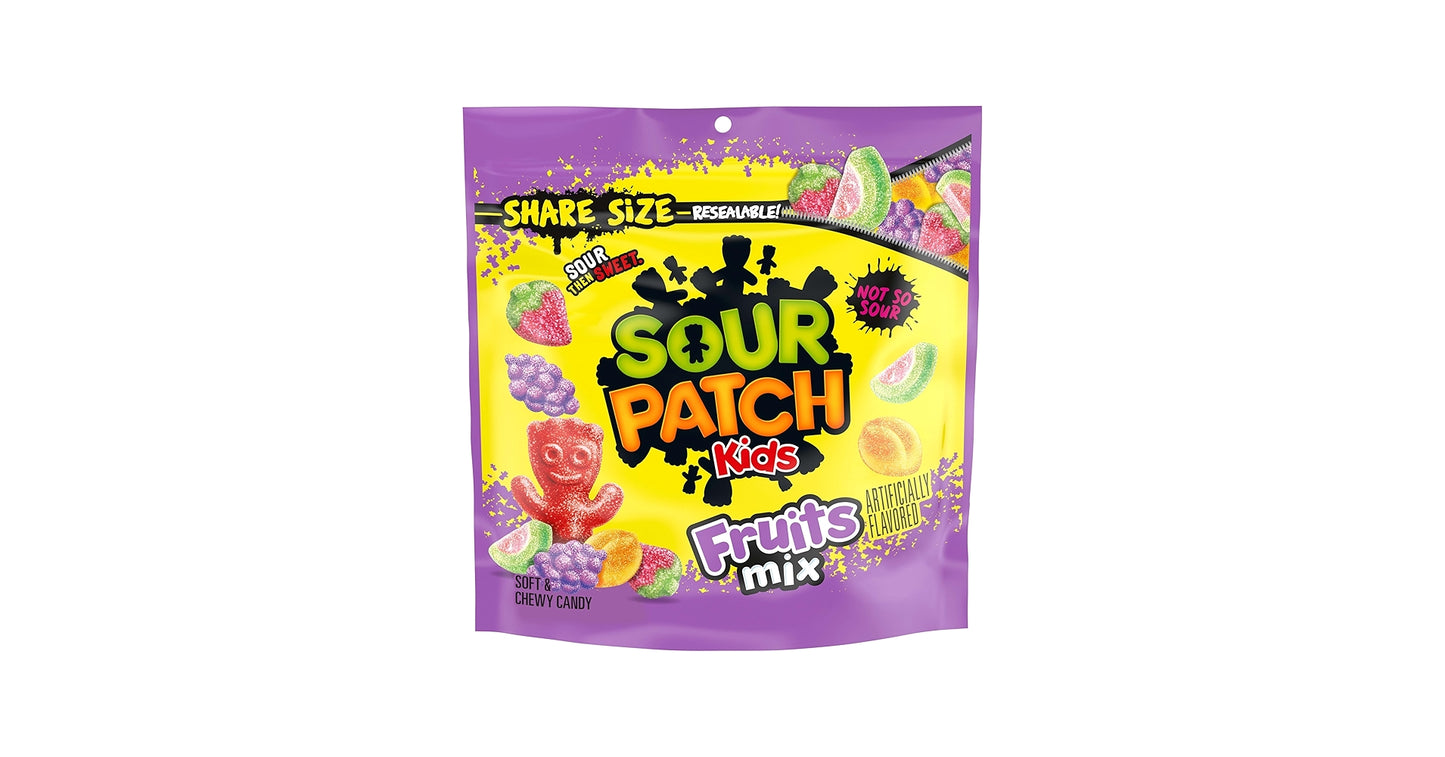 Sour Patch Kids Fruit Mix Soft Candy 87g * 12