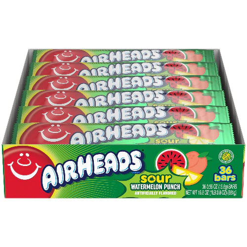 Airheads Sour Watermelon Punch 15.6g * 36