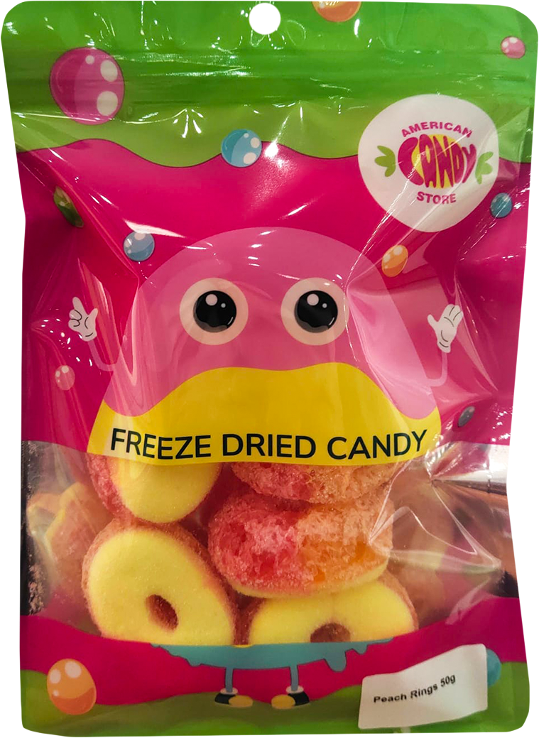 Freeze Dried Peach Ring 50g