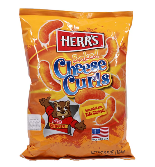 Herrs Baked Cheese Curls 184g * 12