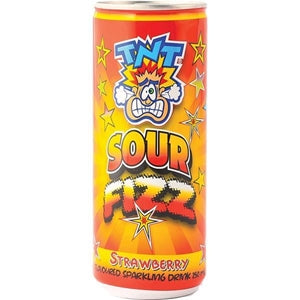 TNT Sour Fizz Drink Strawberry 250ml * 24