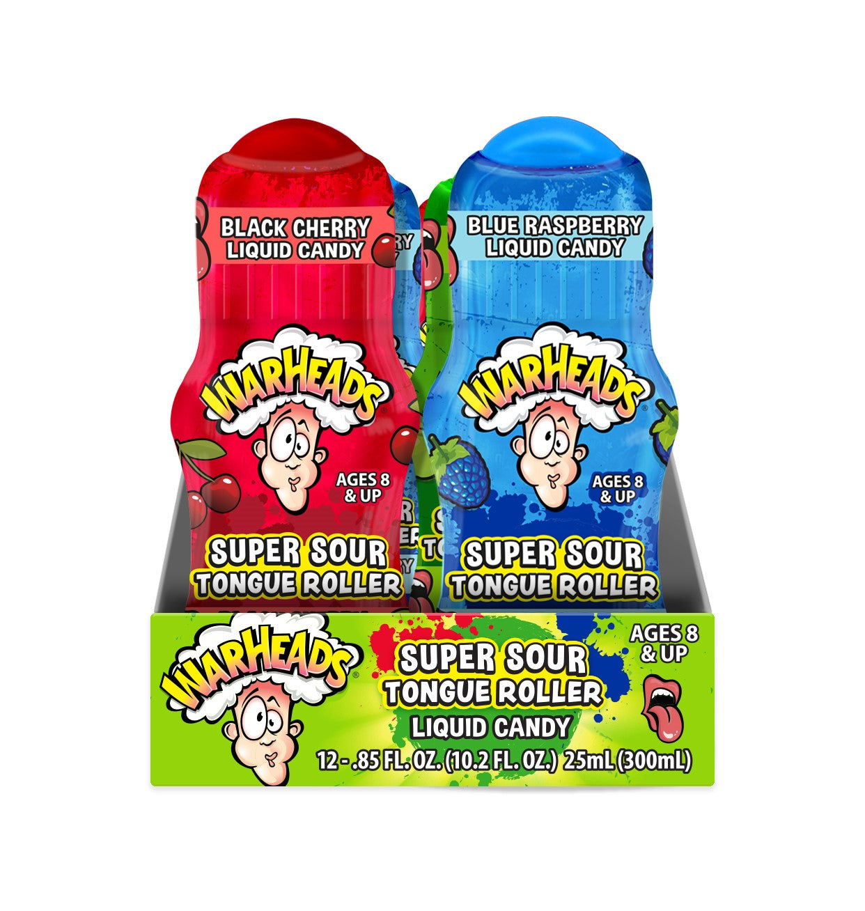 Warheads Super Sour Tongue Rollers 24g * 12