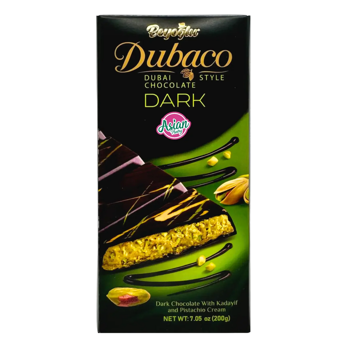 Dubaco Pistachio Dubai Dark Chocolate 200g