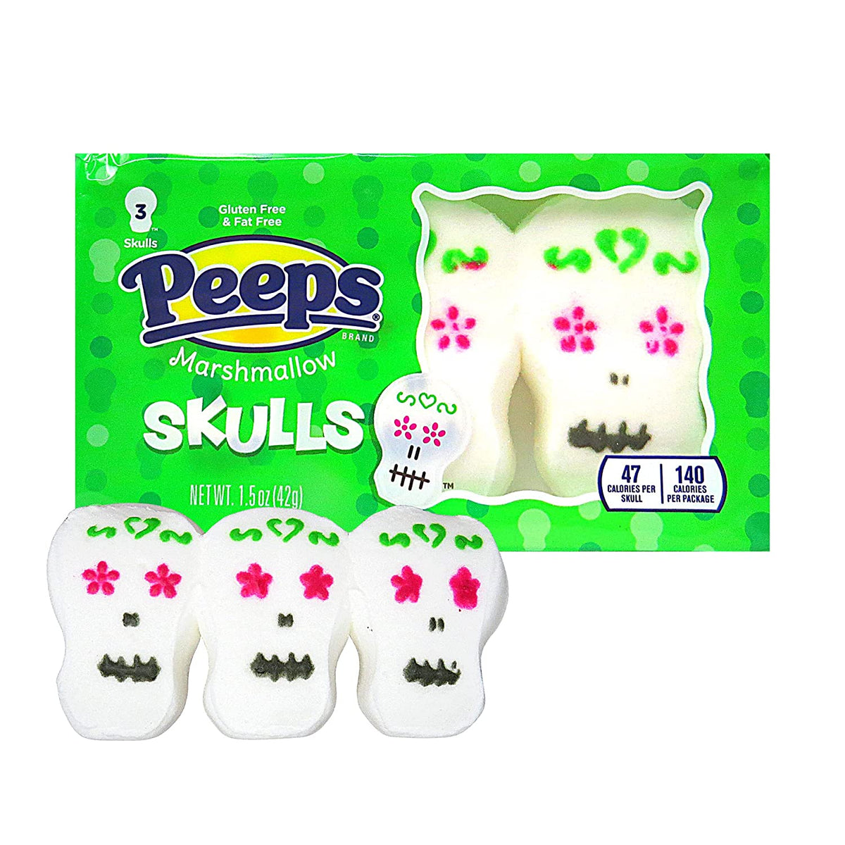 Peeps 3pk Skulls