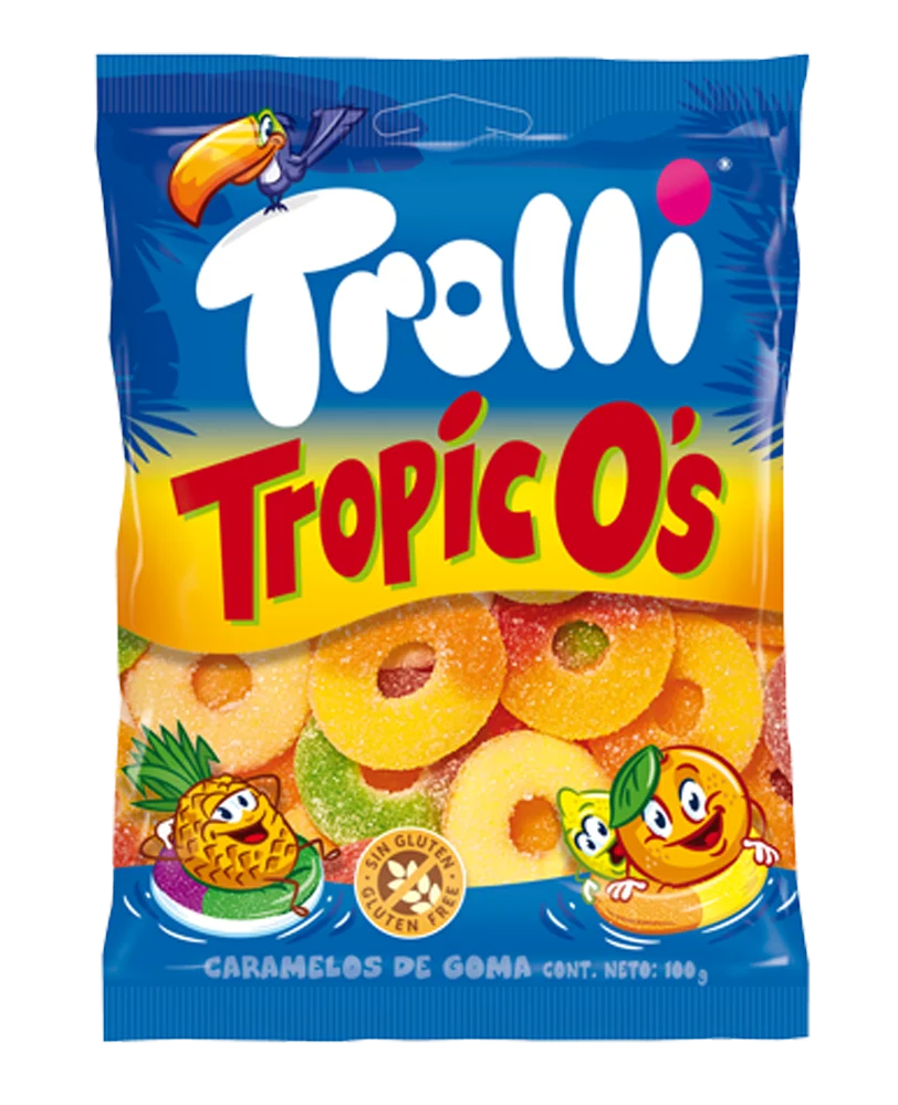 Trolli Tropic O's 100g * 16