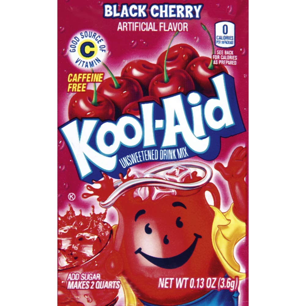 Koolaid Unsweetened Drink Mix Black Cherry 3.6g * 48