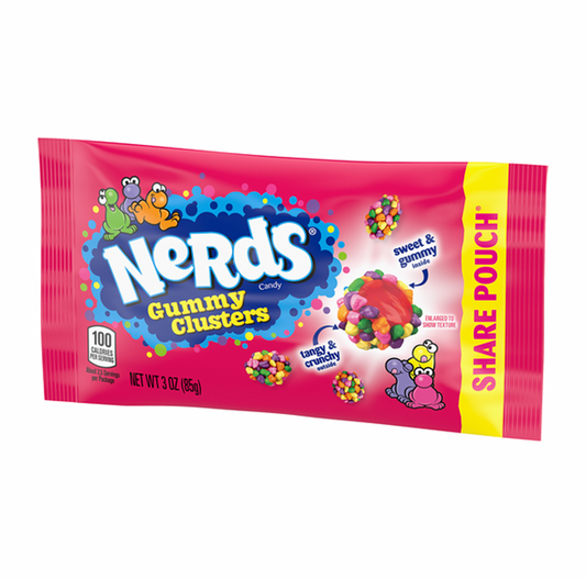 Nerds Gummy Clusters Pouch 85g * 12