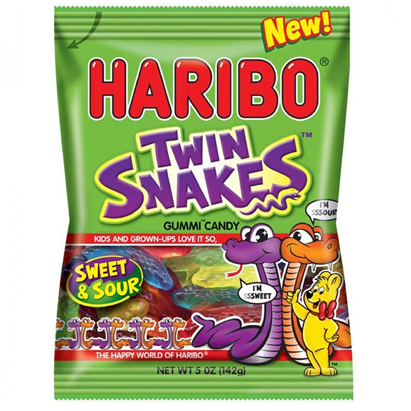 Haribo Twin Snakes 142g * 12