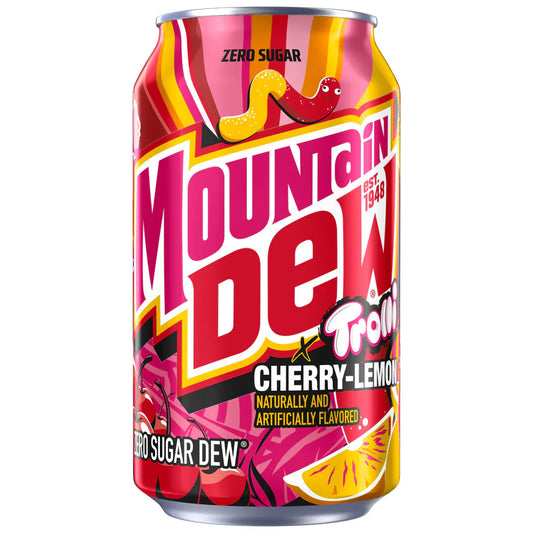 Mountain Dew Trolli Cherry Lemon Zero Sugar 355mL * 12