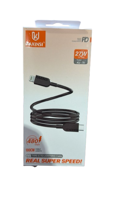 KAXINSI KU78 Black Type C to Lightning