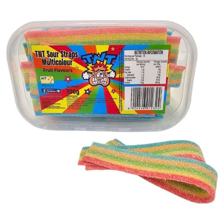TNT Sour Straps Multicolour 300g
