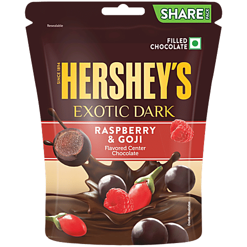 Hershey Exotic Dark Raspberry & Goji Flavor Chocolate 100g * 6