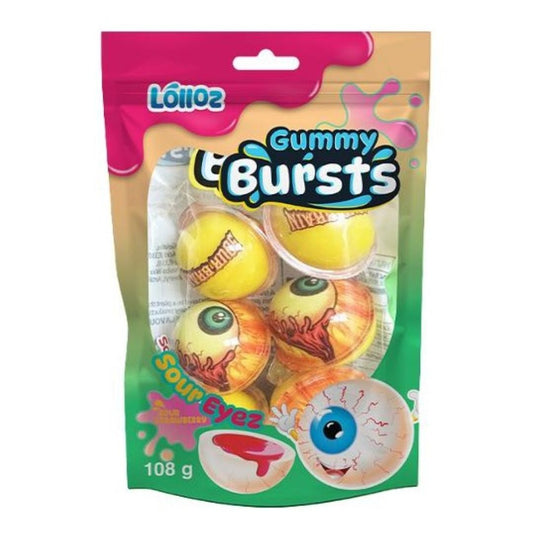 Lolloz Gummy Bursts Sour Eyez 108g * 12