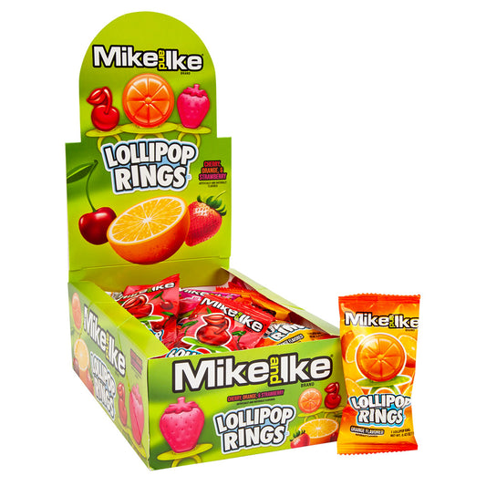 Mike and Ike Lollipop Rings 11g * 24