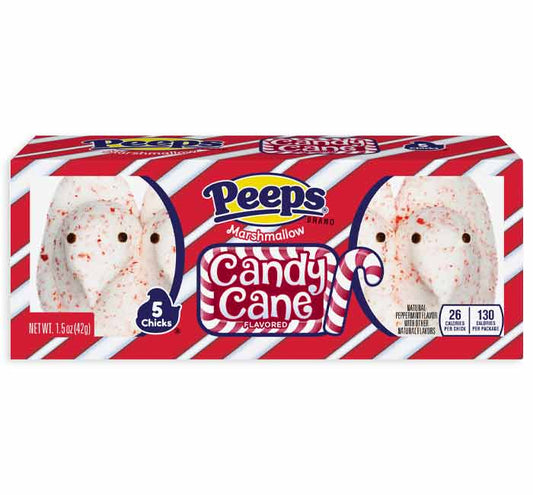 Peeps Candy Cane Chicks 5Pc