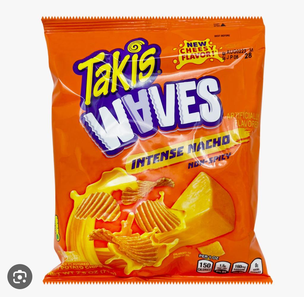 Barcel Takis Waves Intense Nacho 71g * 20