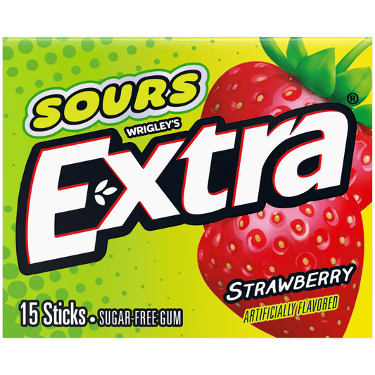 Extra Sour Strawberry 15stk * 10