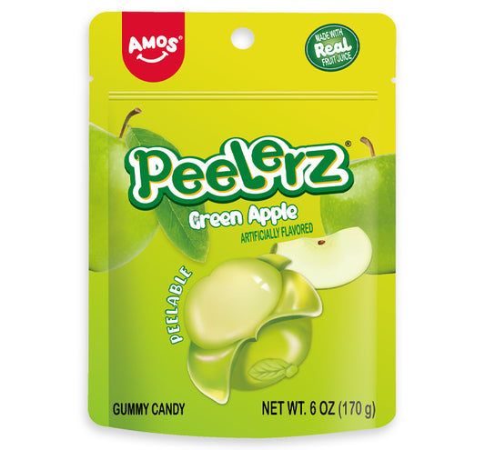 Amos Peelerz Gummy Green Apple 150g * 12