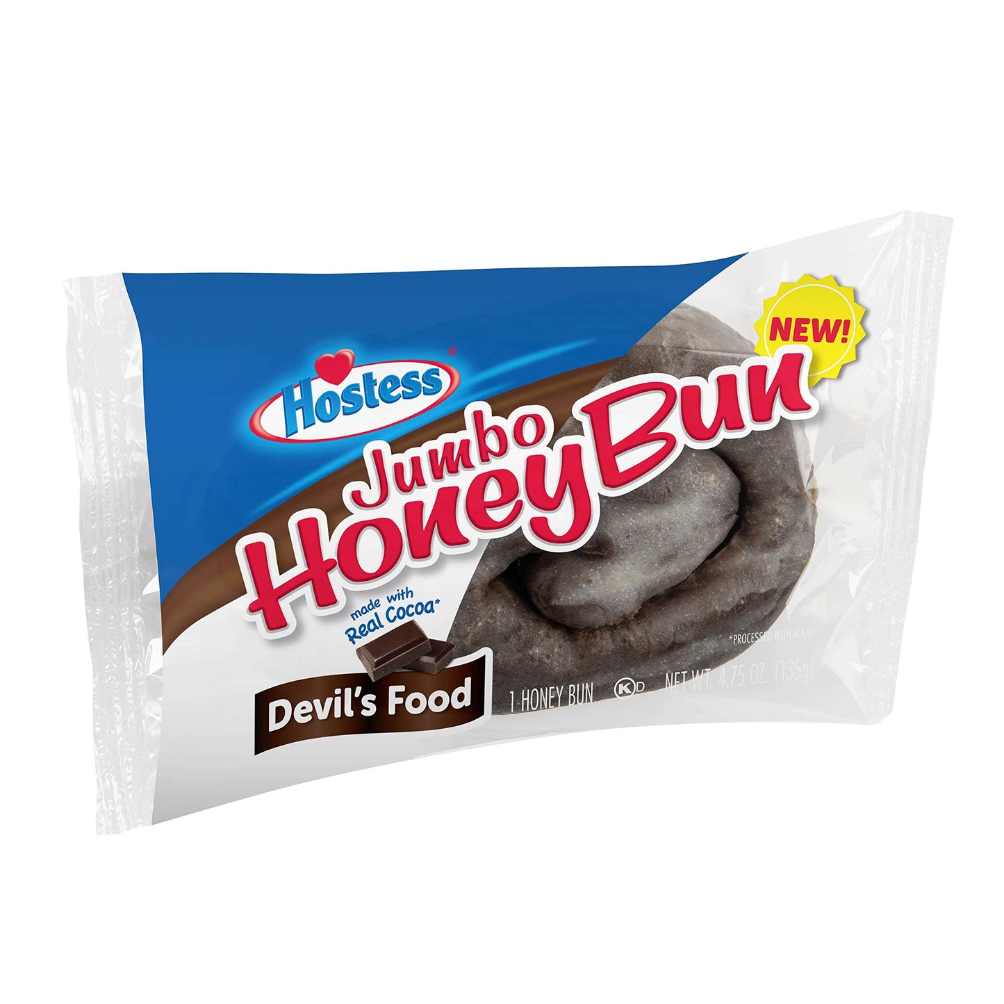 Hostess Jumbo Devils Food Honey Bun 135g * 6