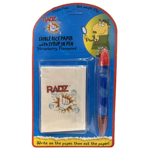 Radz Edible Rice Paper With Liquid Pen 23g * 9