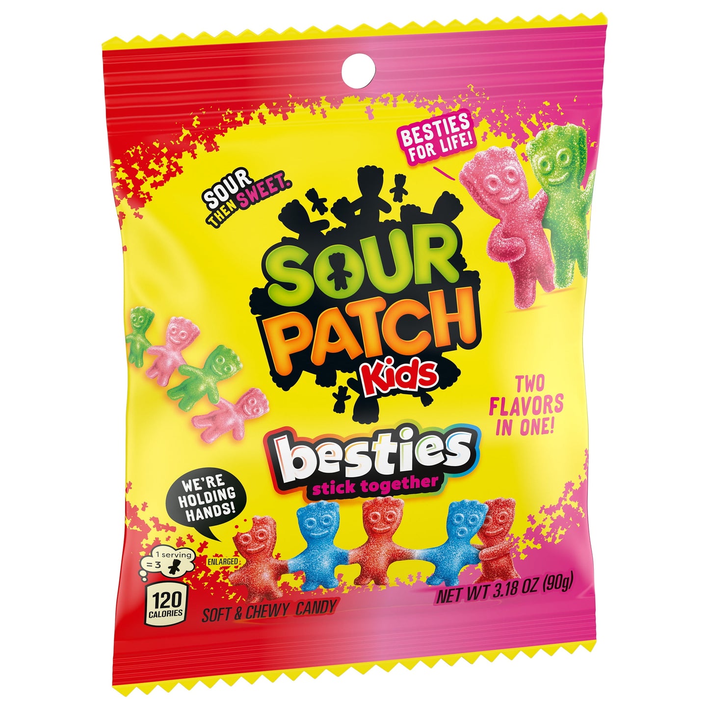 Sour Patch Kids Besties Assorted Soft Candy 90g * 12