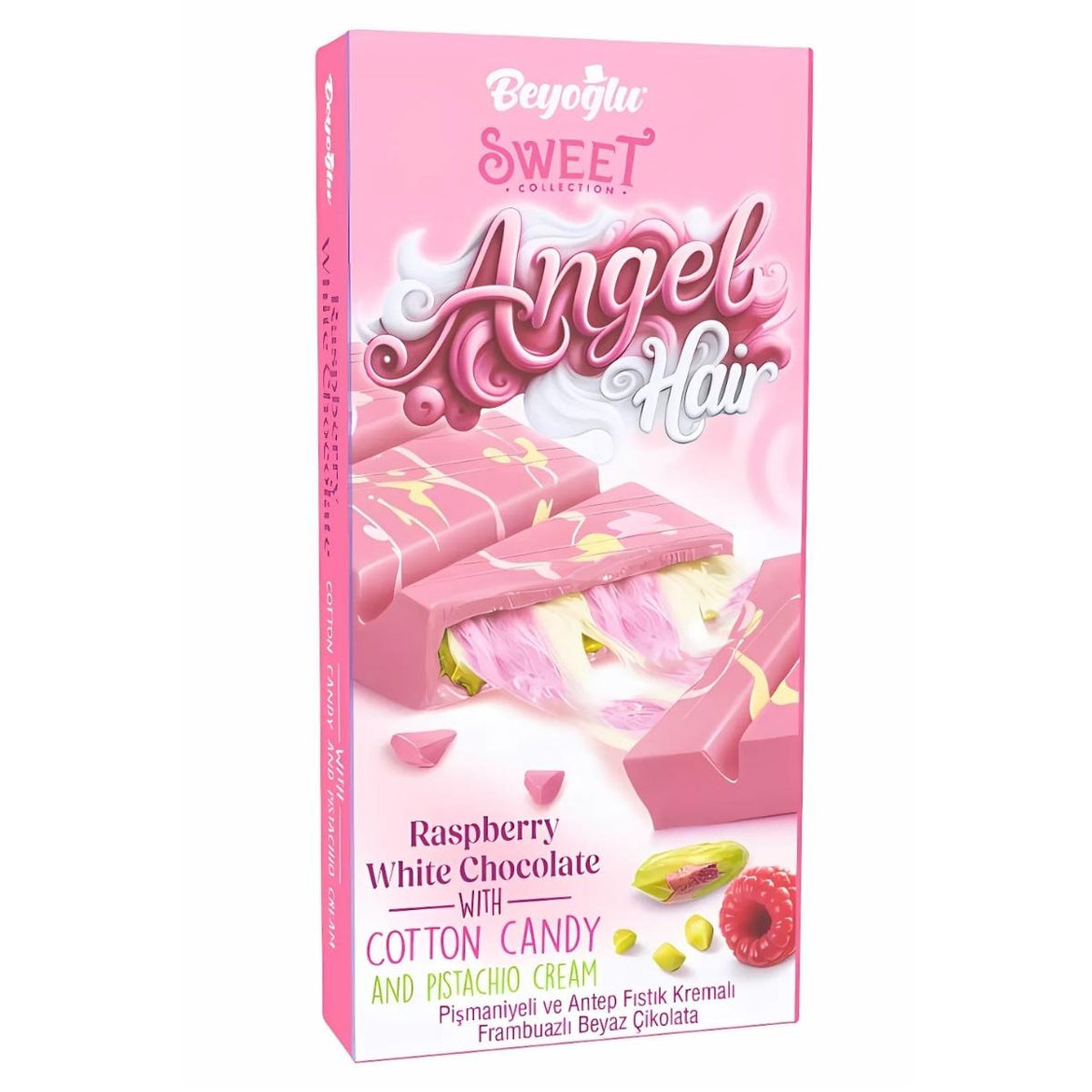 Angel Hair Raspberry White Chocolate 170g