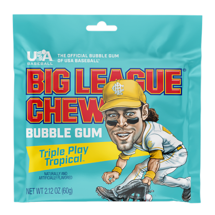 Big League Chew Triple Play Tropical 60g * 12