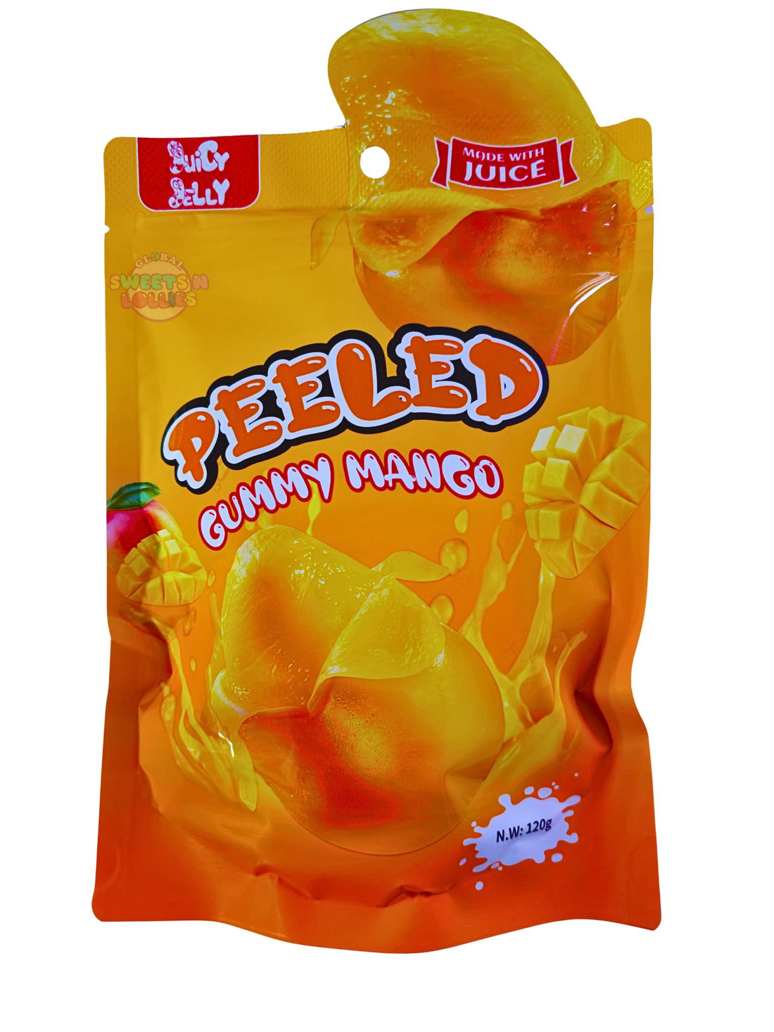 Juicy Jelly Peeled Gummy Mango 120g * 12