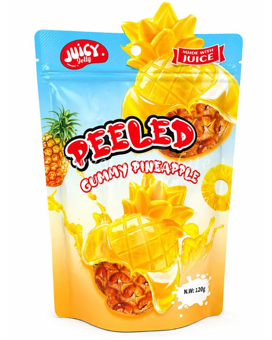 Juicy Jelly Peeled Gummy Pineapple 120g * 12