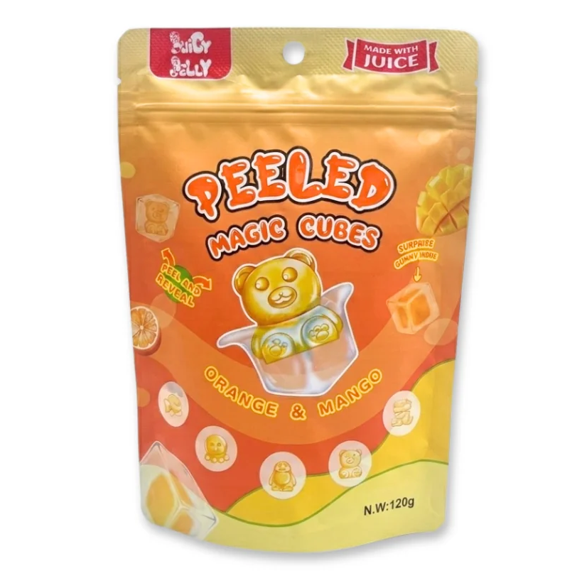 Juicy Jelly Magic Cubes Orange & Mango 120g * 12