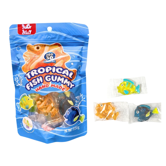 Juicy Jelly Swedish Banana Toffee Fish 100g * 12