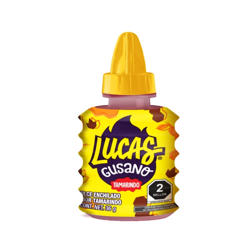 Lucas Gusano Tamarind Liquid Candy 36g * 10 – American Confectionery ...