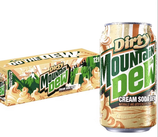 Mountain Dew Dirty Cream Soda Dew 355ML*12