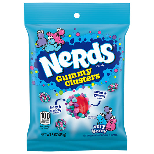 Nerds Gummy Clusters Very Berry Bag 85g * 12