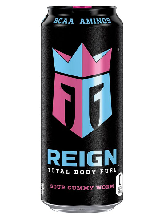 Reign Sour Gummy Worm 473ml * 12