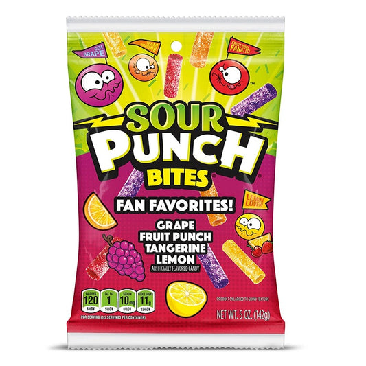 Sour Punch Bites Fan Favourites 142g * 12