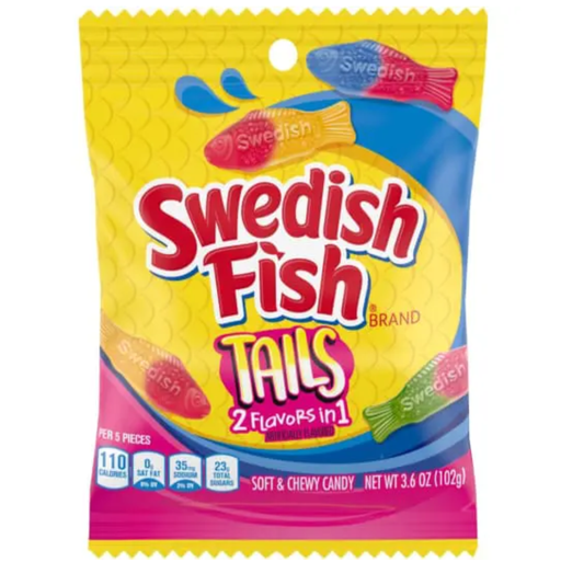 Swedish Fish Big Tails 102g * 12