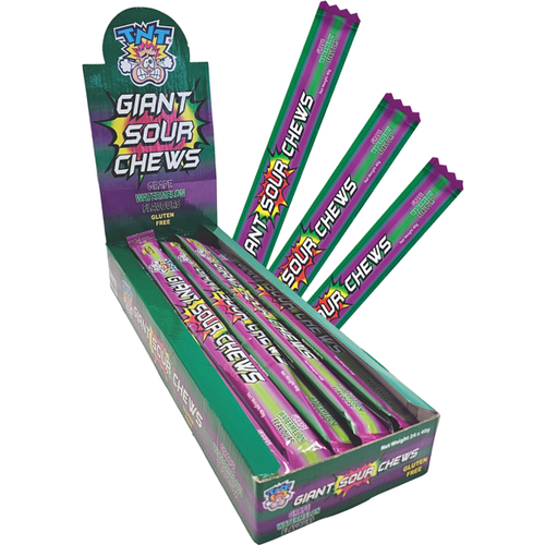 TNT Giant Chew Bar Grape/Watermelon 40g * 12