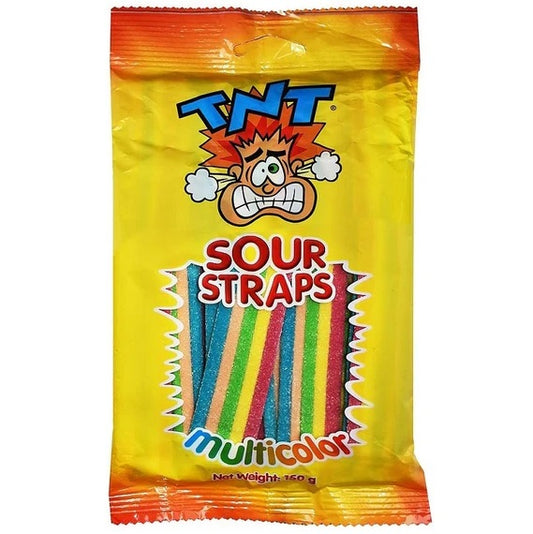 TNT Sour Straps Multicolor 150g * 12
