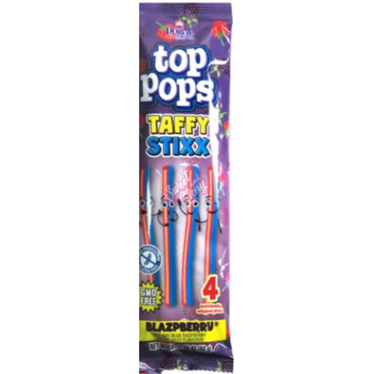 Top Pops Taffy Stixx Blazpberry 44g * 12