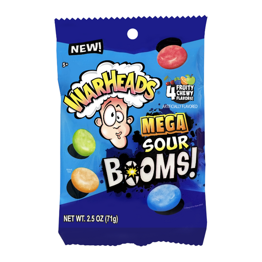 Warheads Mega Sour Booms 71g * 12