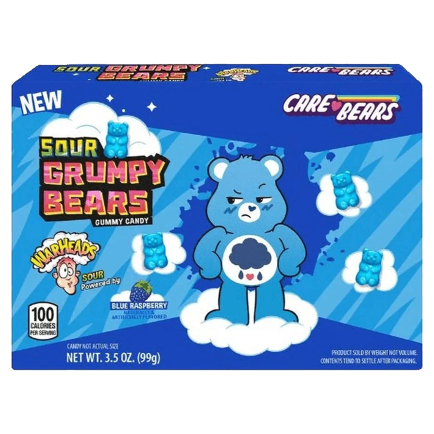 Warheads Sour Grumpy Bears 99g * 12