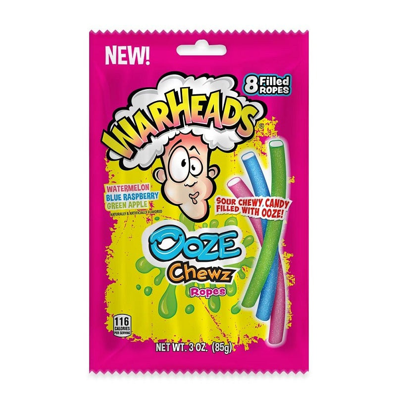 Warheads Ooze Chews Ropes 85g * 12