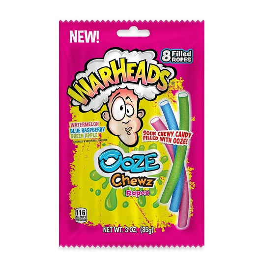 Warheads Ooze Chews Ropes 85g * 12