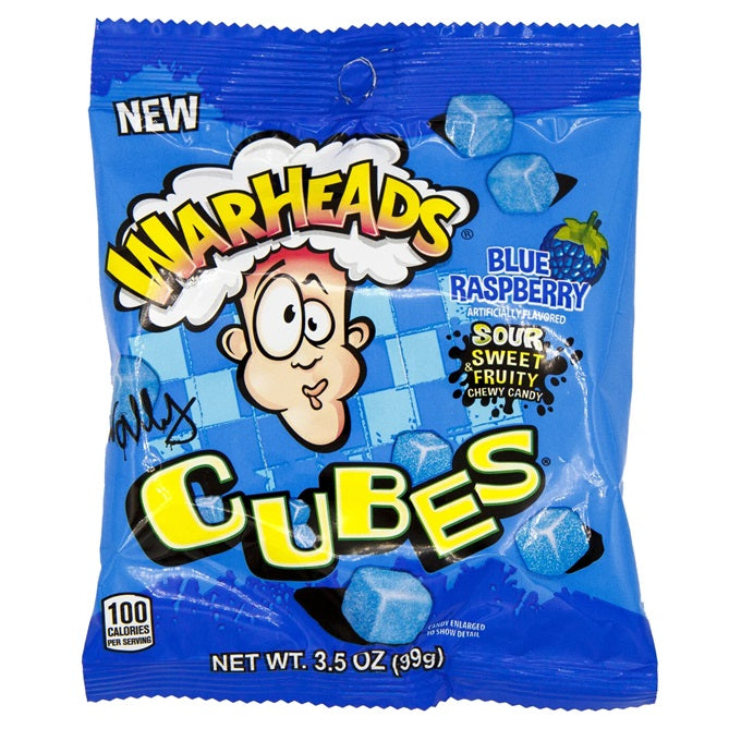 Warheads Cubes Blue Raspberry 99g * 12