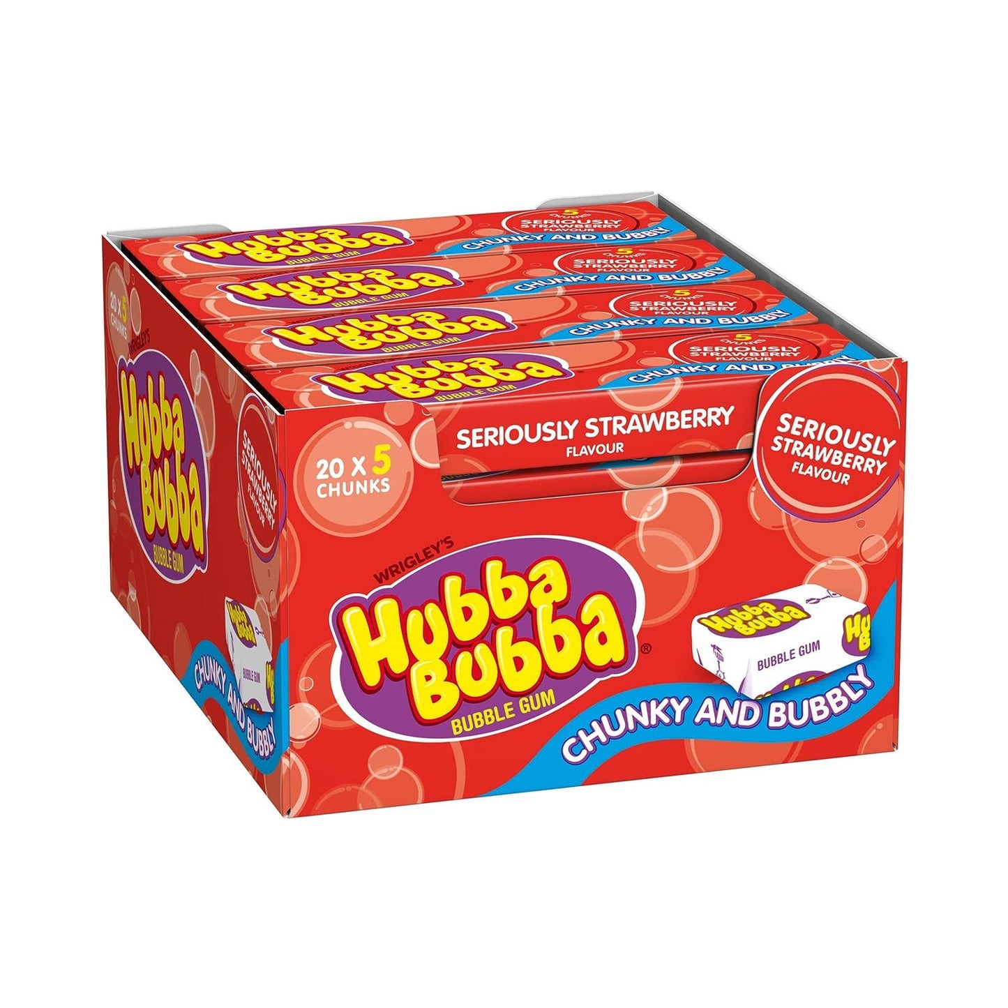 Hubba Bubba Chunk Strawberry 35g * 20